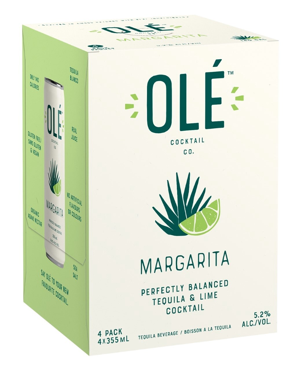 OLE COCKTAIL - OLE MARGARITA, Size: 4 Cans