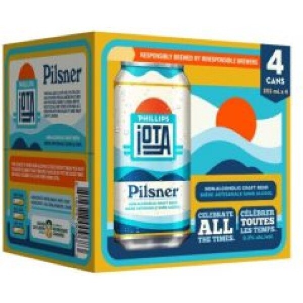 PHILLIPS IOTA NON-ALCOHOLIC PILSNER, Size: 4 Cans