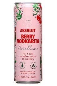 ABSOLUT BERRY VODKARITA COCKTAIL, Size: 4 Cans