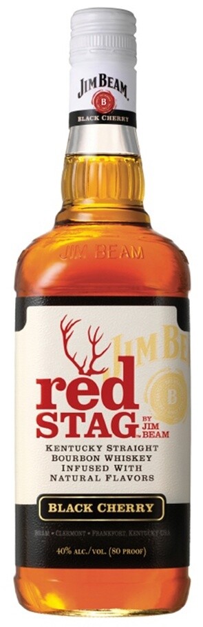 JIM BEAM BLACK CHERRY BOURBON, Size: 750 ml