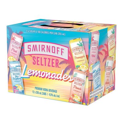 SMIRNOFF SELTZER LEMONADE VARIETY PACK
