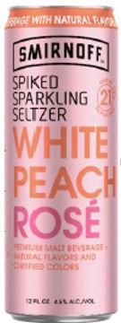 SMIRNOFF VODKA &amp; SODA WHITE PEACH ROSE, Size: 4 Cans