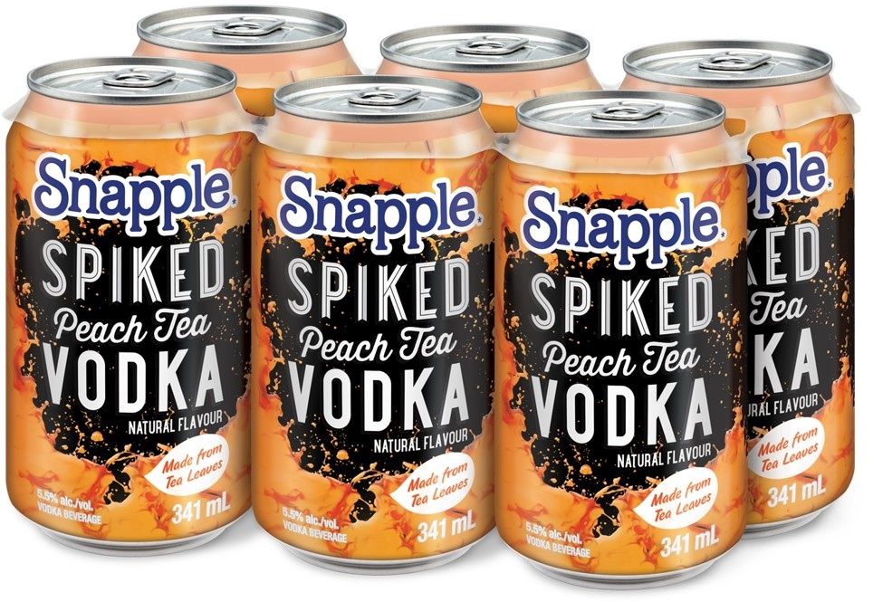 SNAPPLE SPIKED PEACH TEA VODKA, Size: 6 Cans