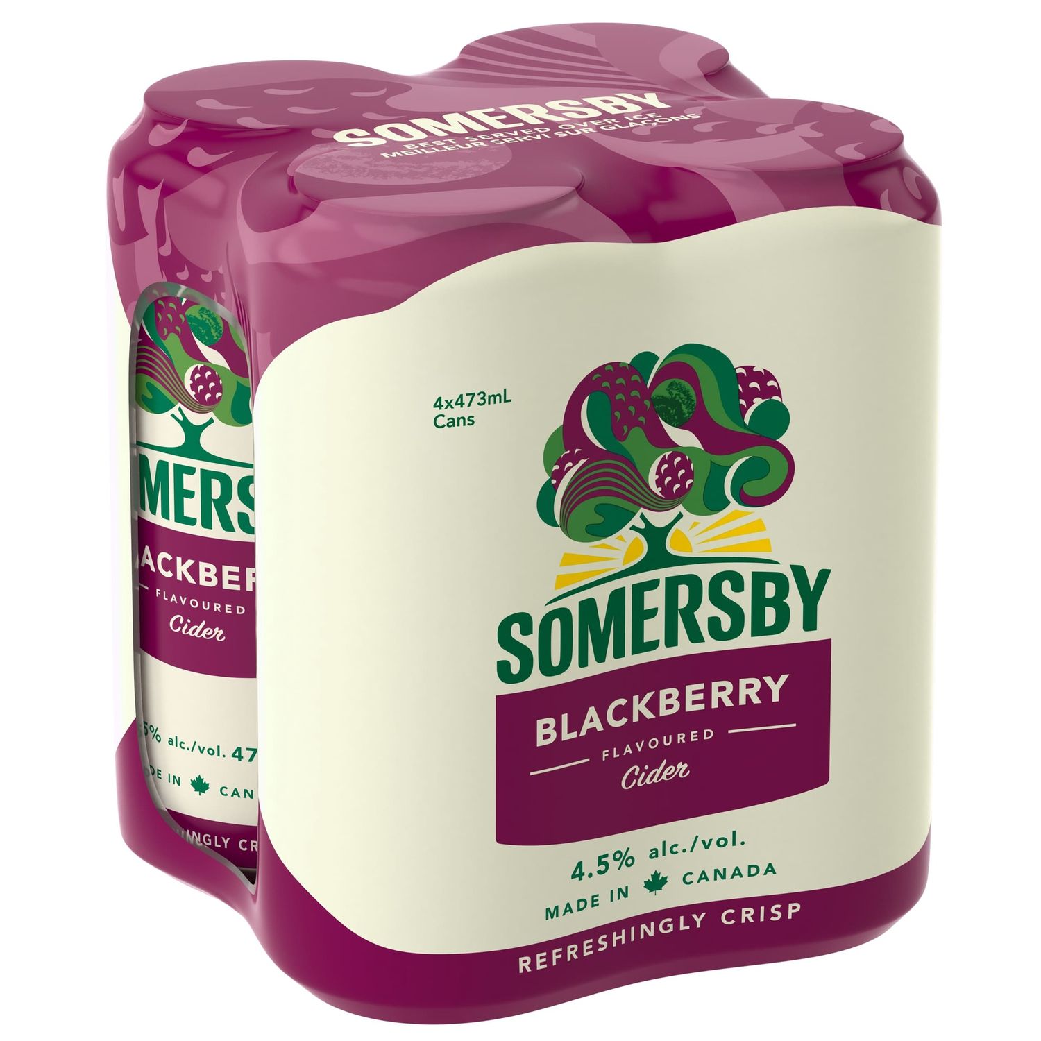 SOMERSBY BLACKBERRY CIDER, Size: 4 Cans