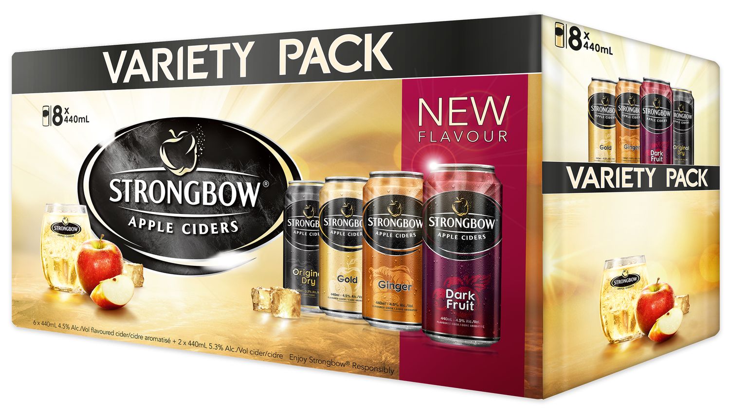 STRONGBOW VARIETY PACK, Size: 8 Cans