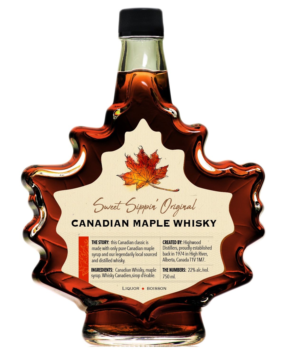 SWEET SIPPIN CANADIAN MAPLE WHISKY, Size: 750 ml