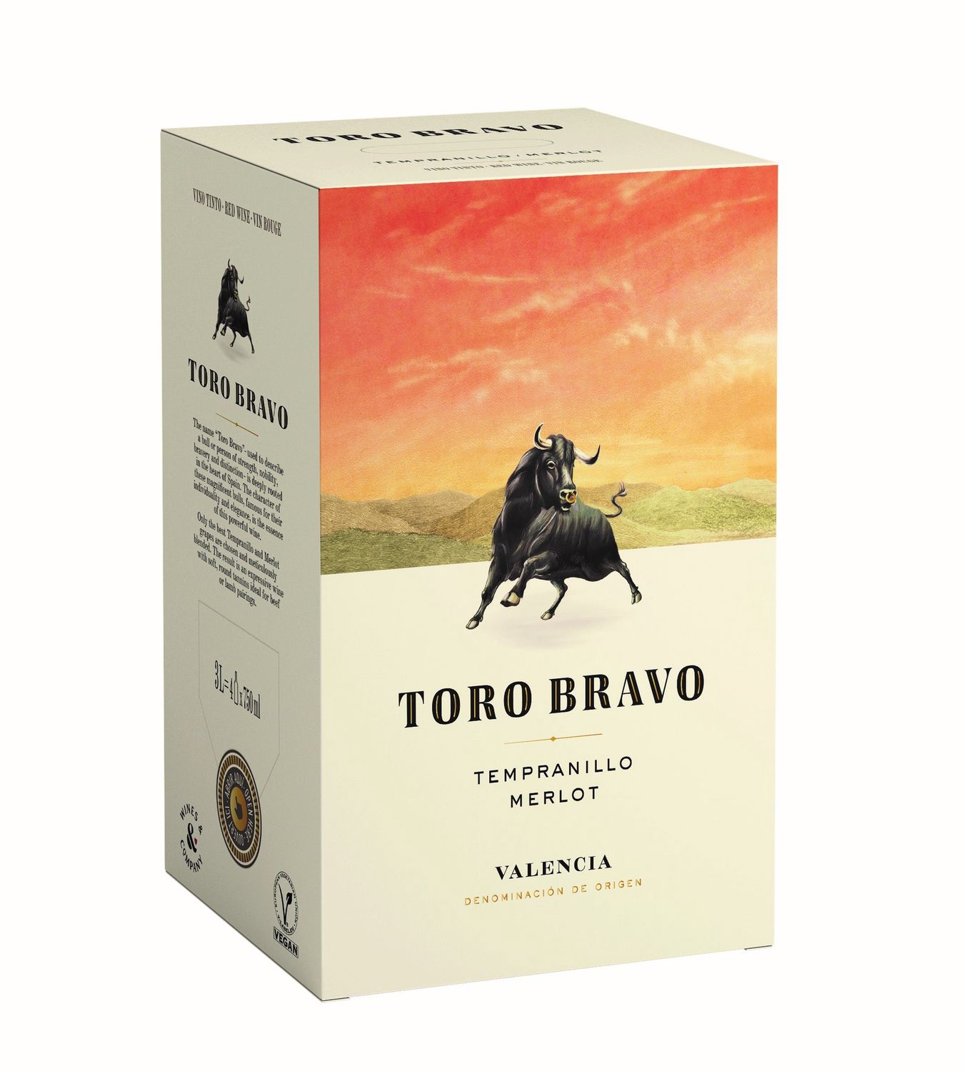 TORO BRAVO TEMPRANILLO MERLOT, Size: 3000 ml