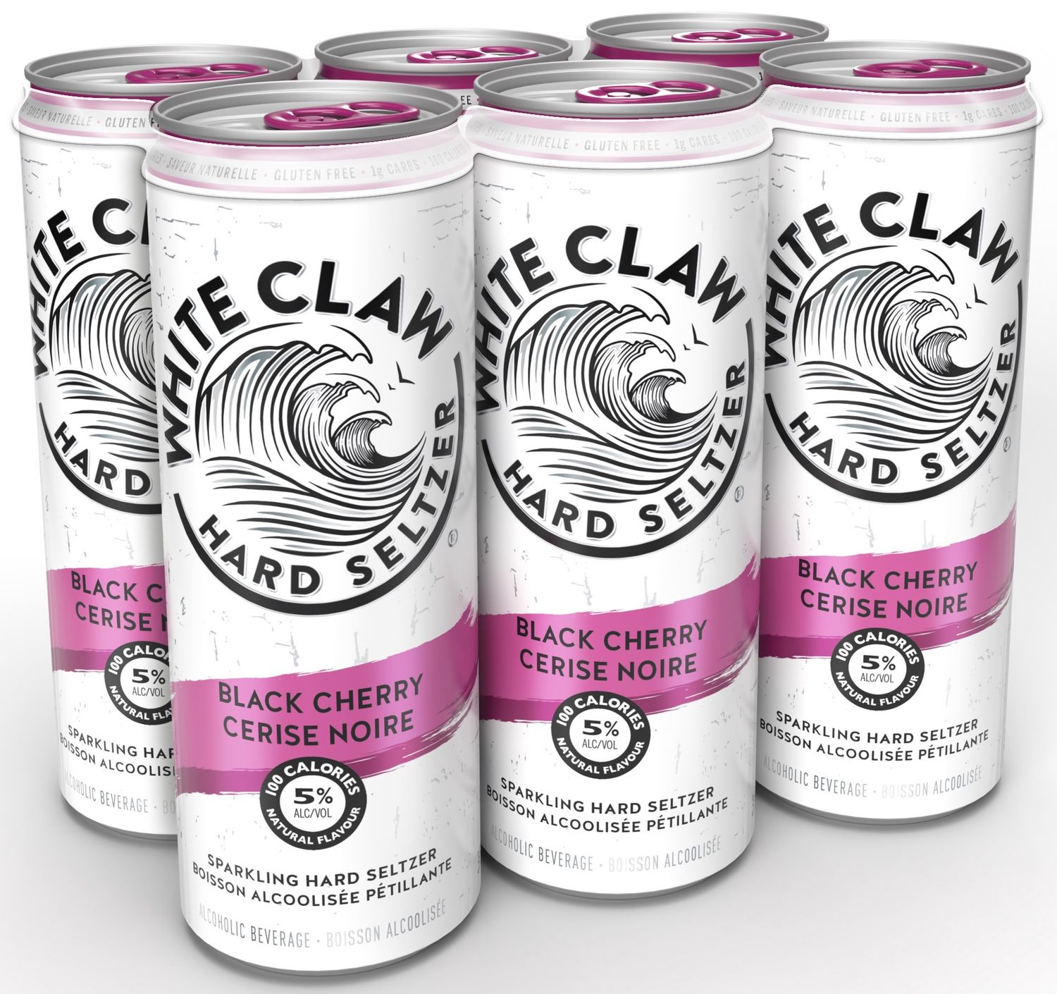 WHITE CLAW BLACK CHERRY, Size: 6 Cans