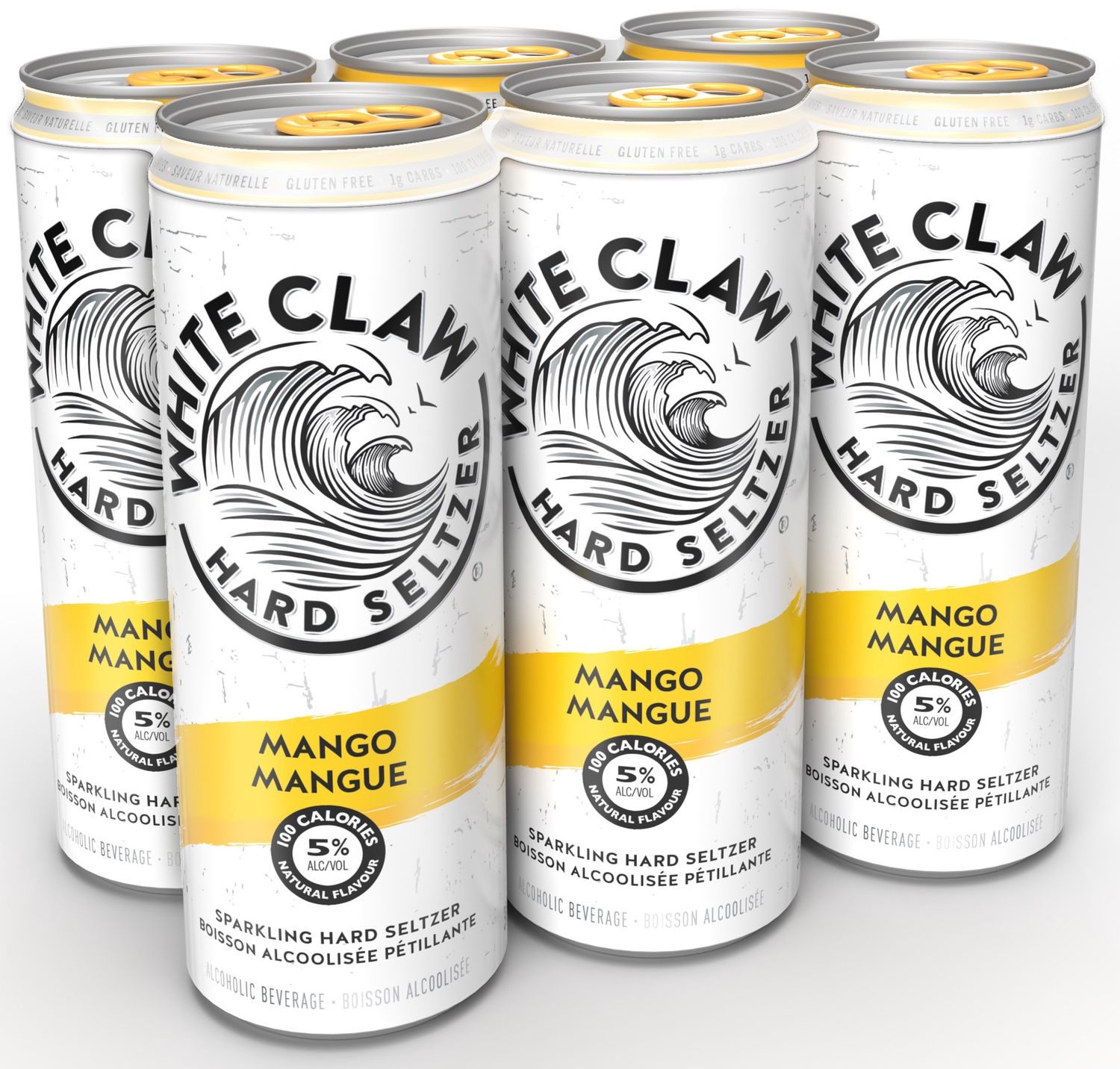 WHITE CLAW MANGO, Size: 6 Cans