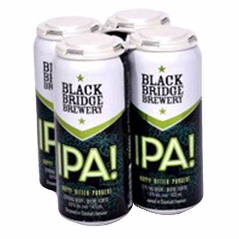 BLACK BRIDGE IPA!, Size: 4 Cans