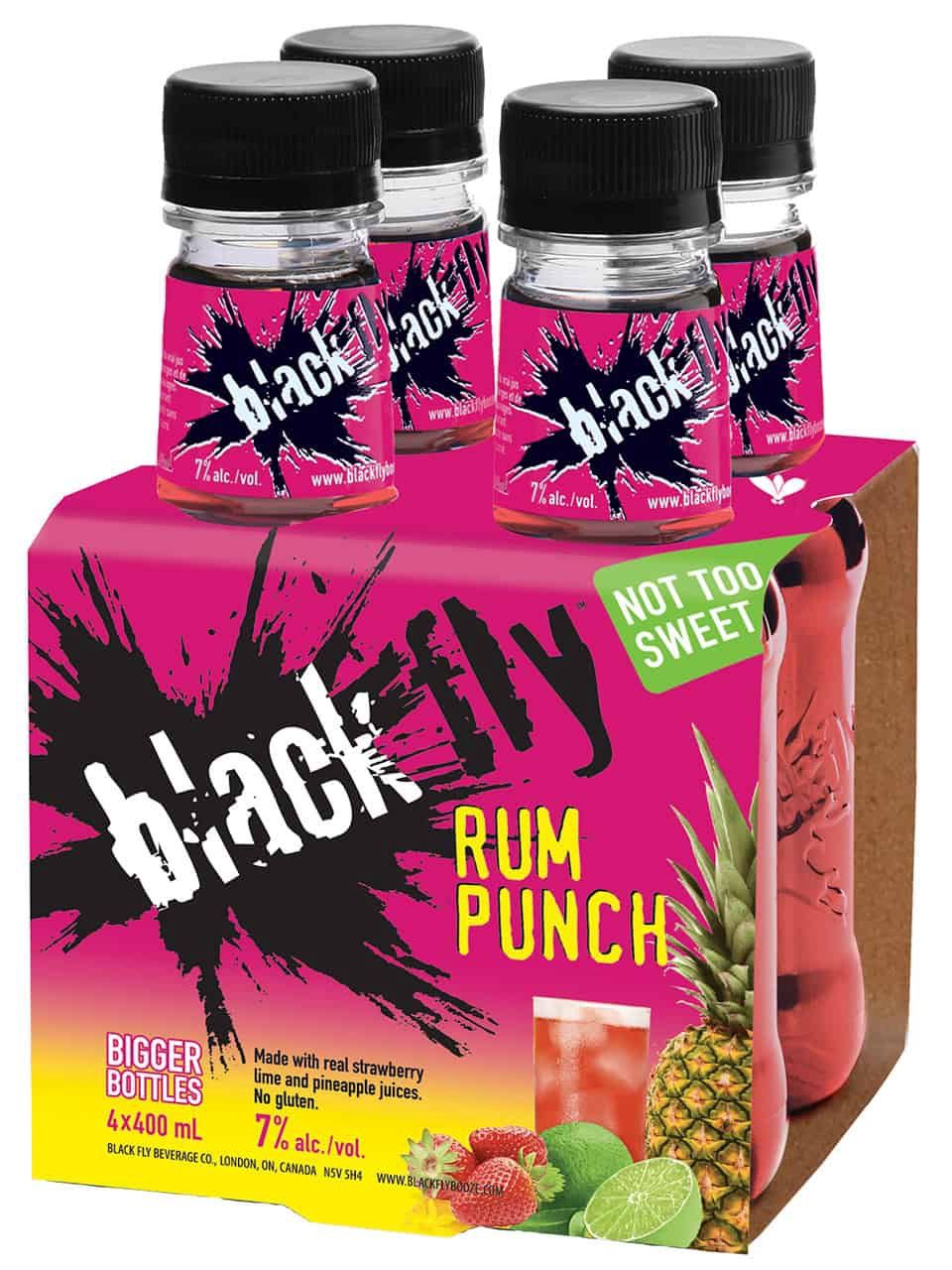 BLACK FLY RUM PUNCH, Size: 4 Bottles
