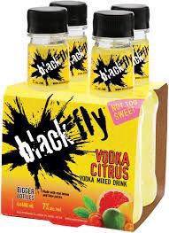BLACK FLY VODKA CITRUS, Size: 4 Bottles