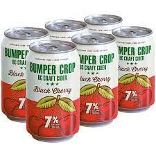 BUMPER CROP BLACK CHERRY CIDER, Size: 6 Cans