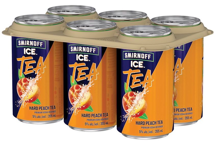 SMIRNOFF ICE PEACH TEA, Size: 6 Cans