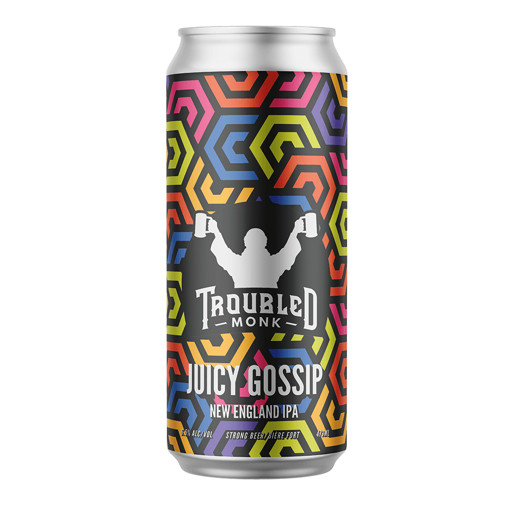 TROUBLED MONK JUICY GOSSIP NEIPA, Size: 4 Cans
