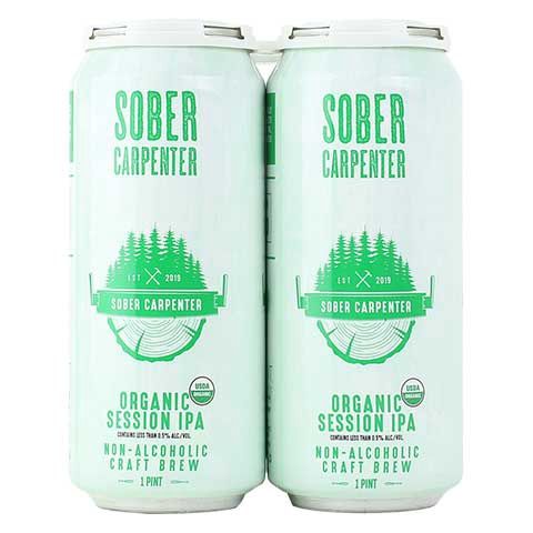 SOBER CARPENTER N/A CRAFT ORGANIC IPA, Size: 4 Cans