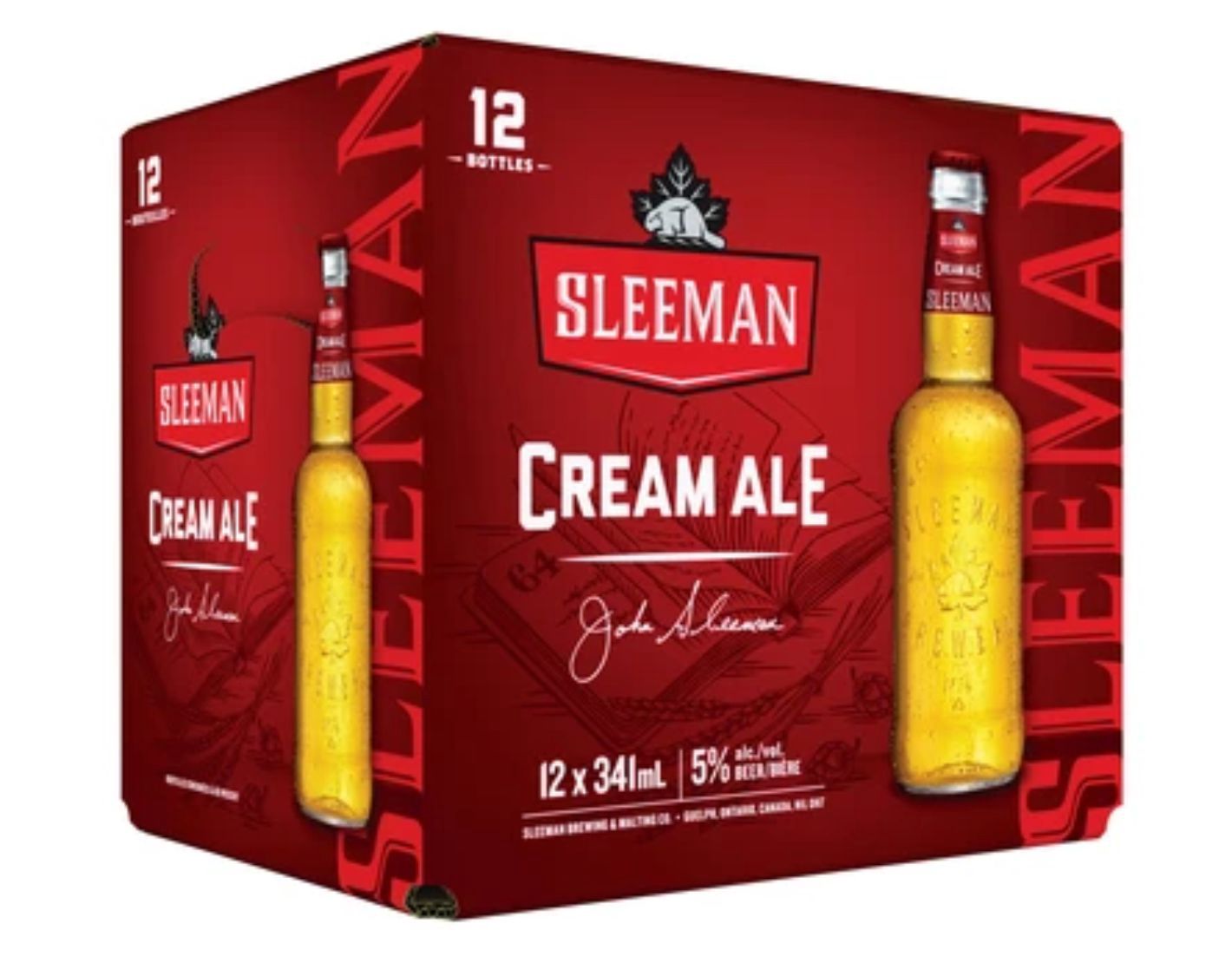 Sleeman Cream Ale, Size: 12 Bottles