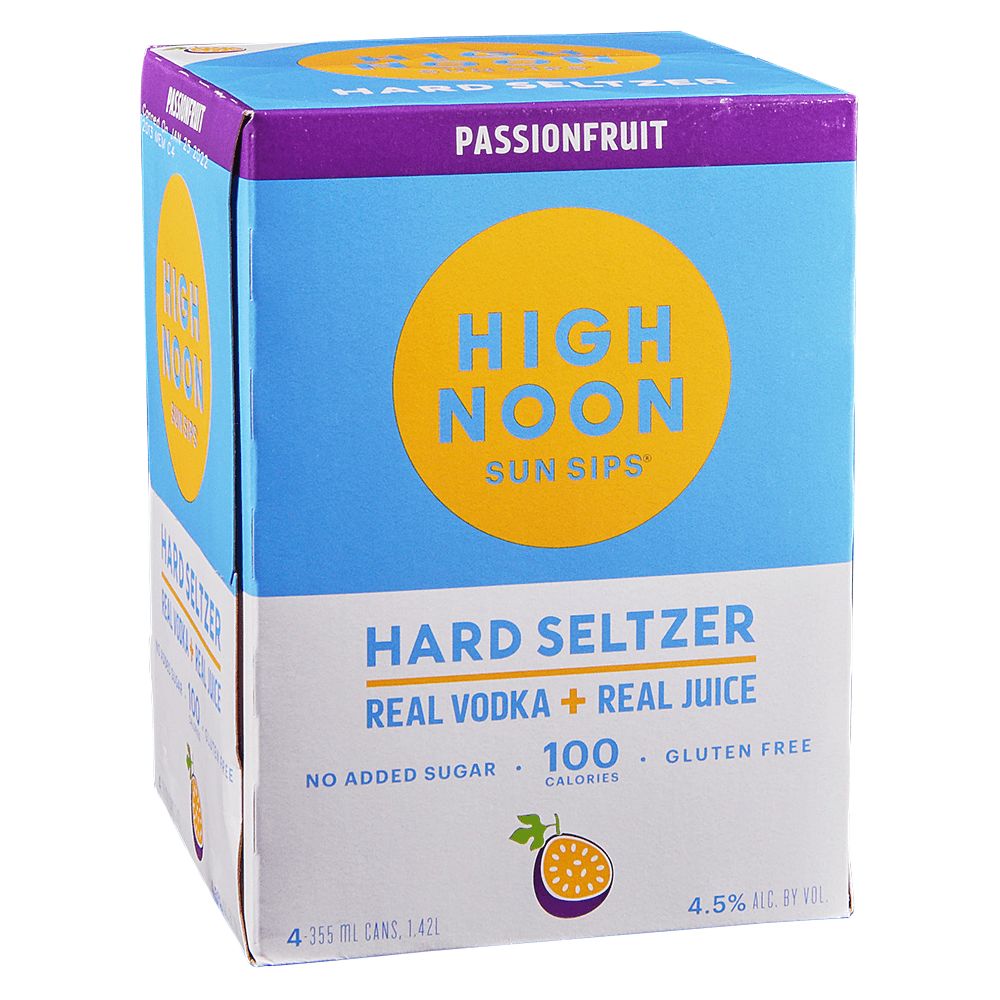 HIGH NOON PASSION FRUIT, Size: 4 Cans