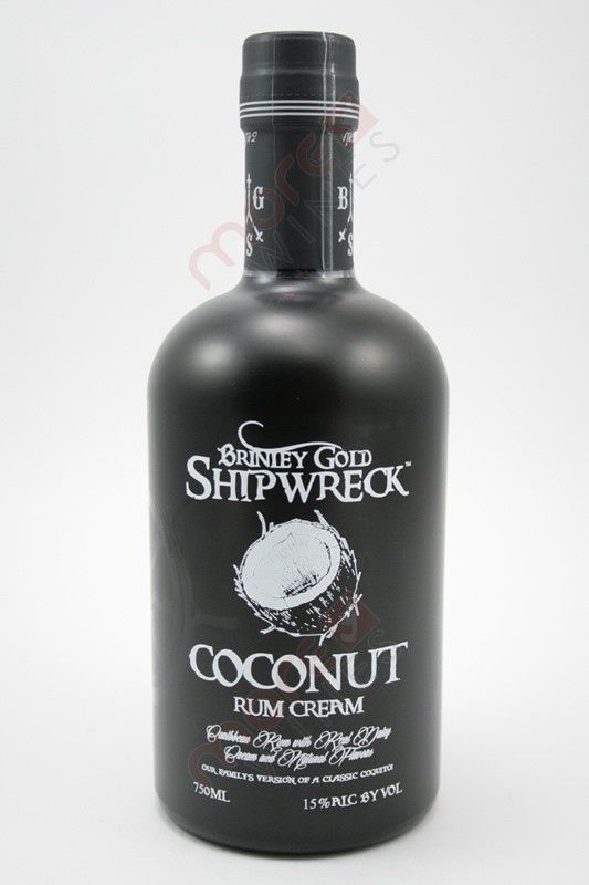 BRINLEY SHIPWRECK COCONUT RUM CREAM, Size: 750 ml