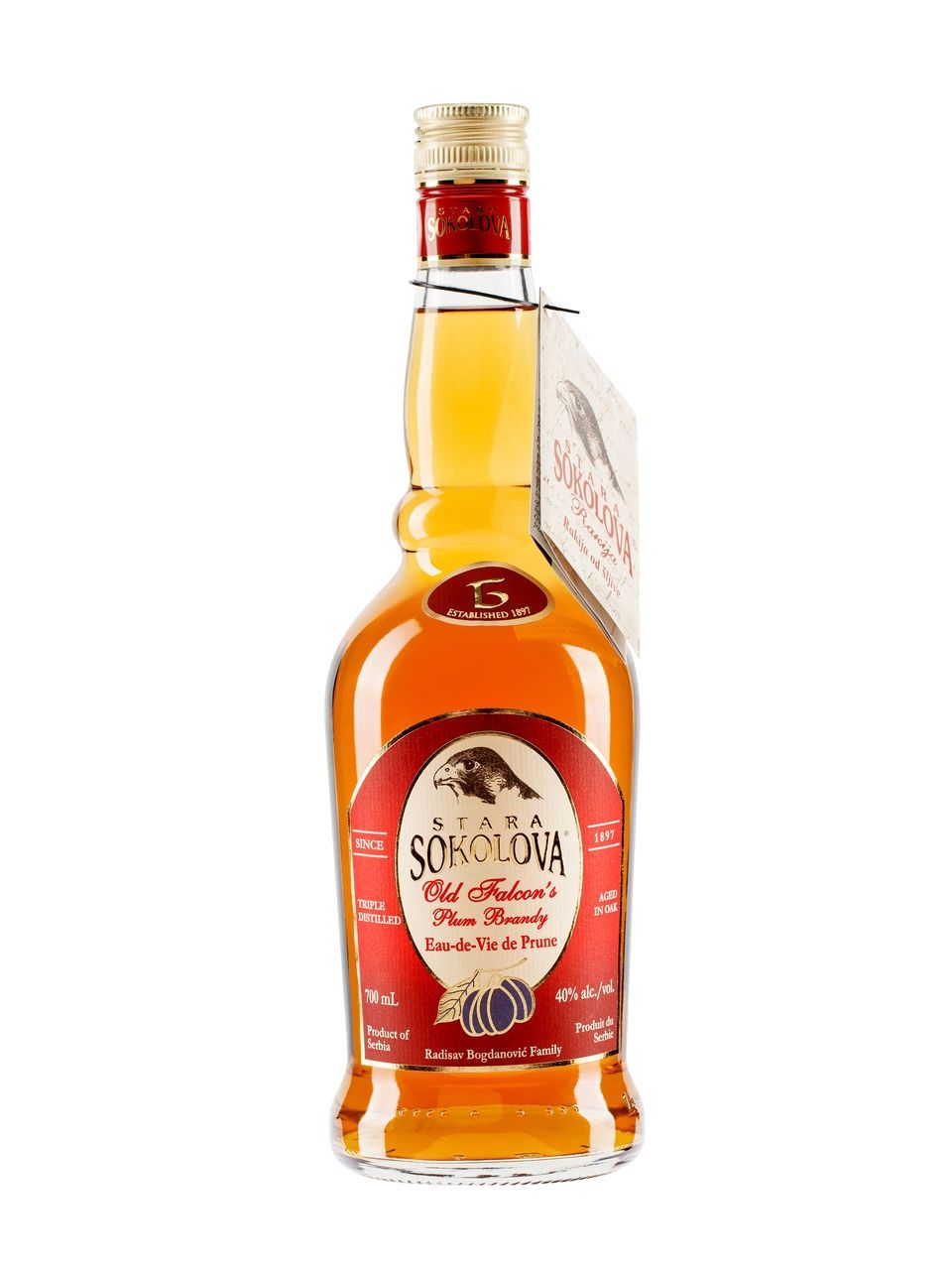 STARA SOKOLOVA PLUM BRANDY, Size: 700 ml