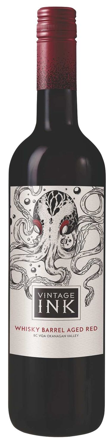 VINTAGE INK WHISKY BARREL AGED RED VQA, Size: 750 ml