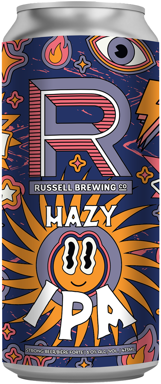 RUSSELL HAZY IPA 1892ml, Size: 4 Cans