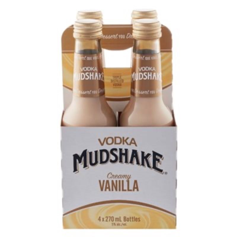 VODKA MUDSHAKE CREAMY VANILLA, Size: 4 Bottles
