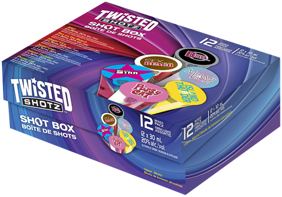 TWISTED SHOTZ SHOT BOX, Size: 360 ml