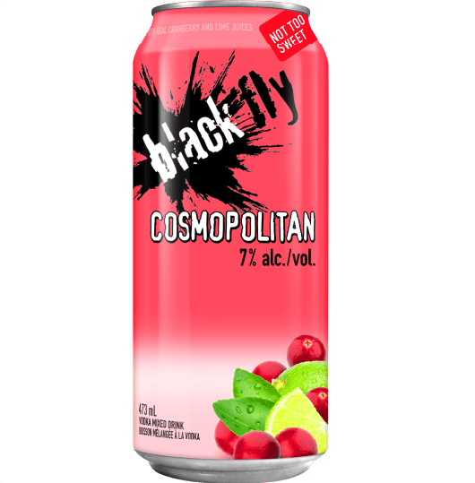 BLACK FLY VODKA COSMOPOLITAN, Size: 1 Can 473ml