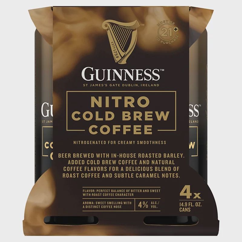 GUINNESS NITRO COLD BREW COFFEE, Size: 4 Cans