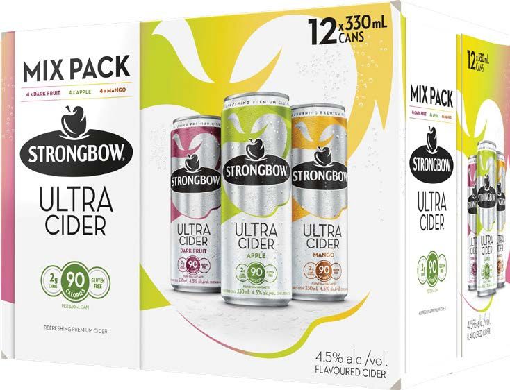 STRONGBOW ULTRA CIDER MIX, Size: 12  Cans