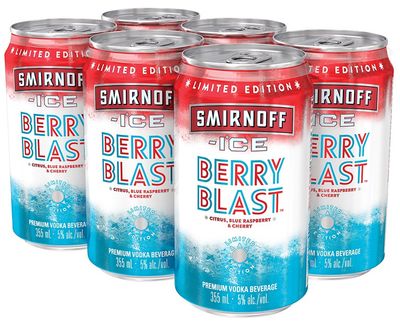 SMIRNOFF VODKA &amp; SODA BERRY BLAST