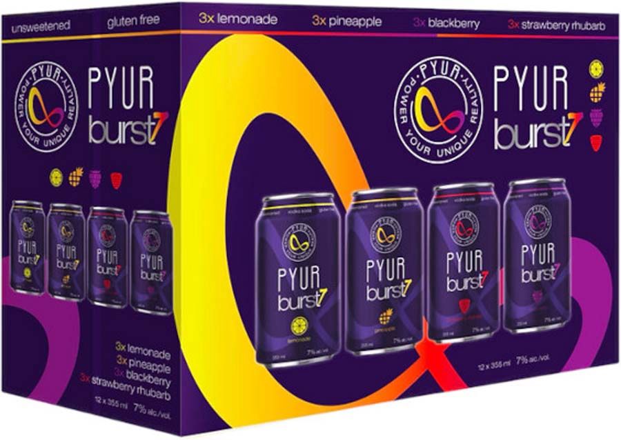 PYUR BURST 7, Size: 12 Cans