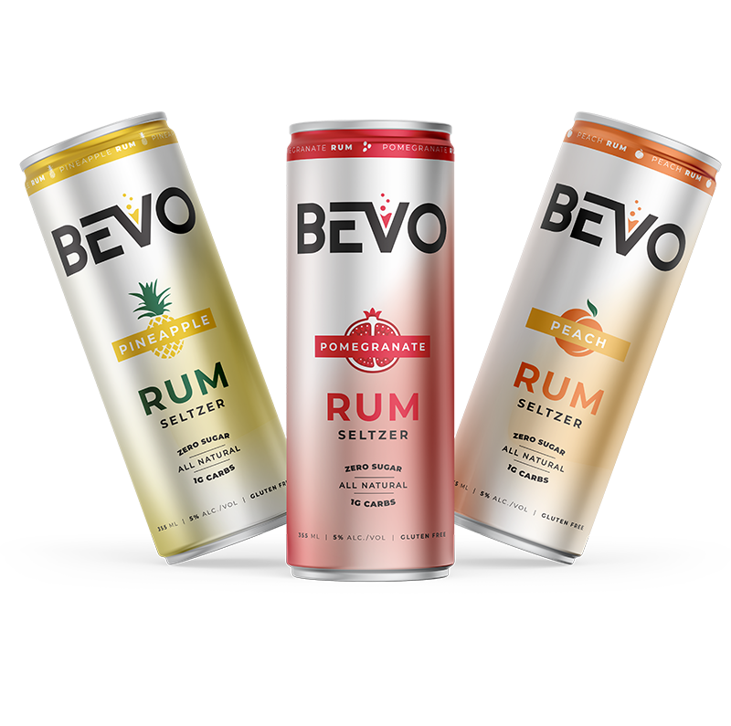 BEVO RUM SELTZER MIX, Size: 6 Cans