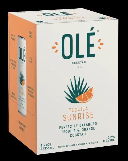 OLE TEQUILA SUNRISE, Size: 4 Cans