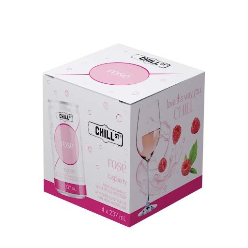 CHILL ROSE RASPBERRY NON ALC, Size: 4 Cans