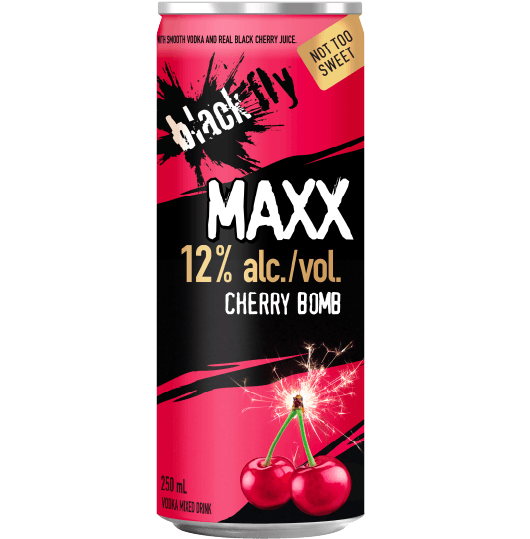 BLACK FLY MAXX CHERRY, Size: 1 Can 473ml