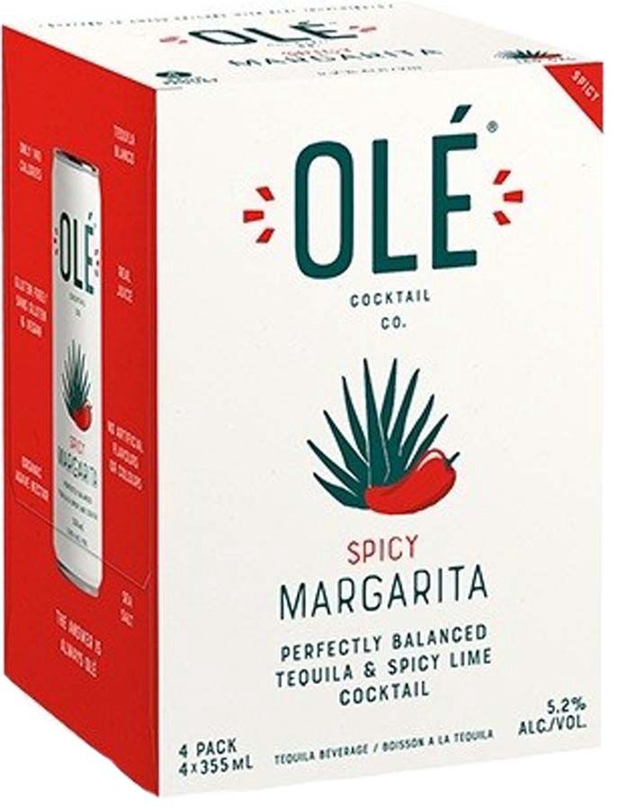 OLE SPICY MARGARITA COCKTAIL, Size: 4 Cans