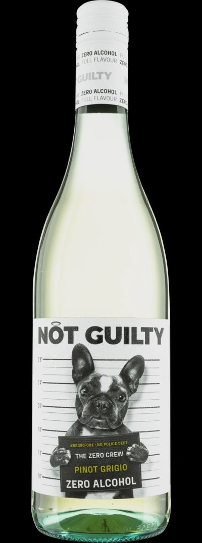 NOT GUILTY ZERO ALC PINOT GRIGIO, Size: 750 ml
