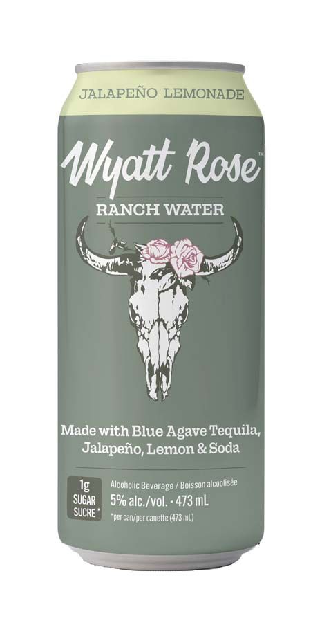 WYATT ROSE RANCH WATER JALAPENO LEMONADE, Size: 1 Can