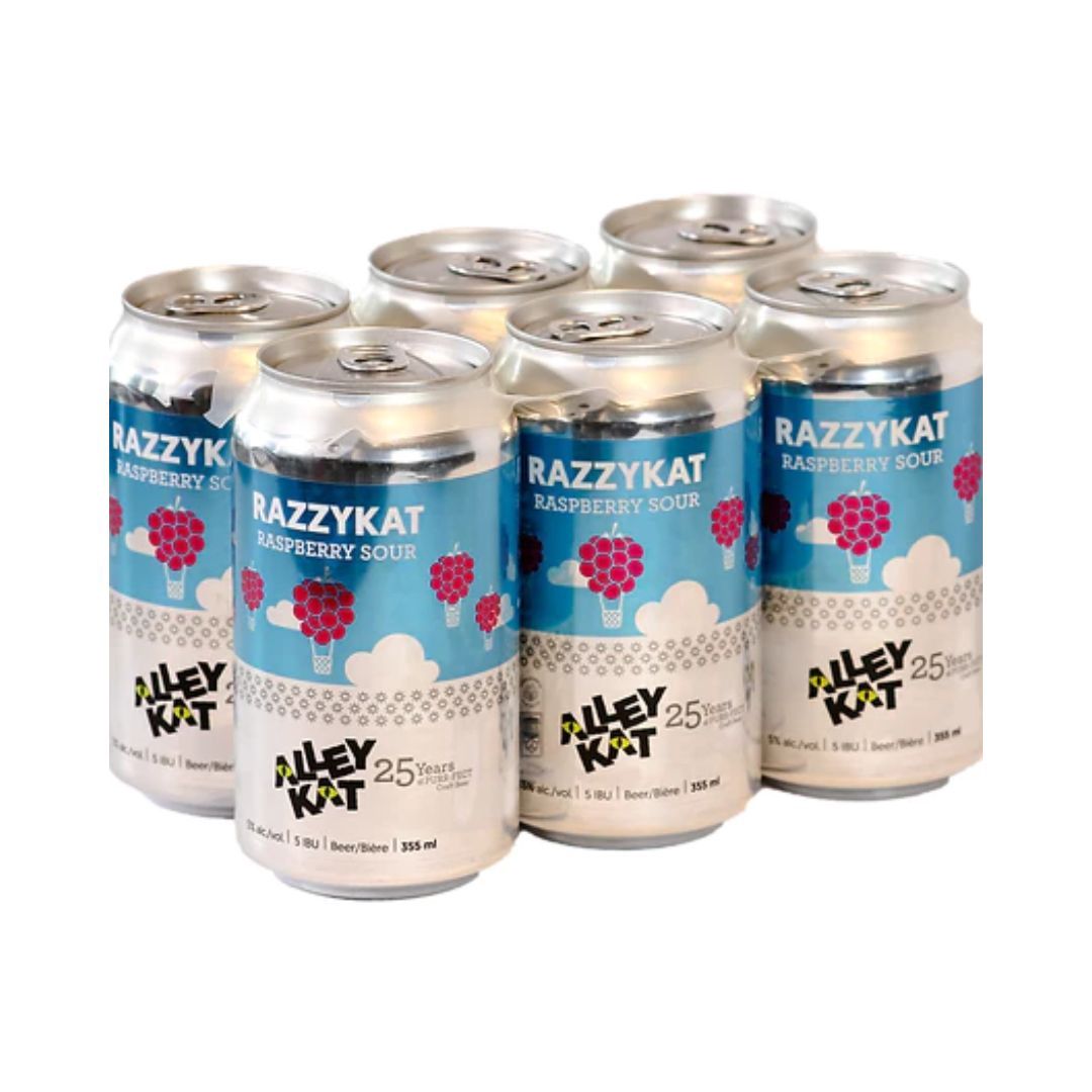ALLEY KAT RAZZYKAT RASPBERRY SOUR, Size: 4 Cans