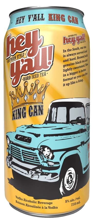 HEY Y&#39;ALL HARD ICED TEA KING, Size: 1 Can 473ml