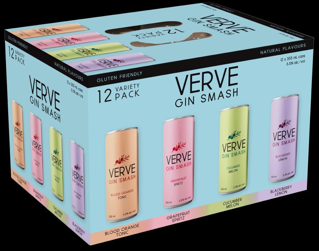 STEAMWORKS VERVE GIN SMASH, Size: 12 Cans