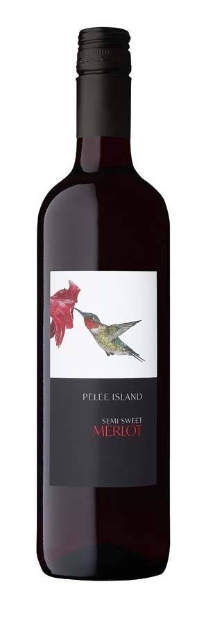 PELEE ISLAND MERLOT SEMI SWEET, Size: 750 ml