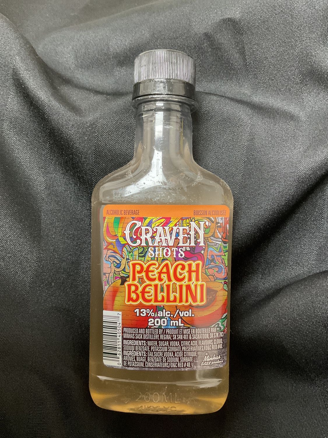 CRAVEN SHOTS PEACH BELLINI, Size: 200 ml