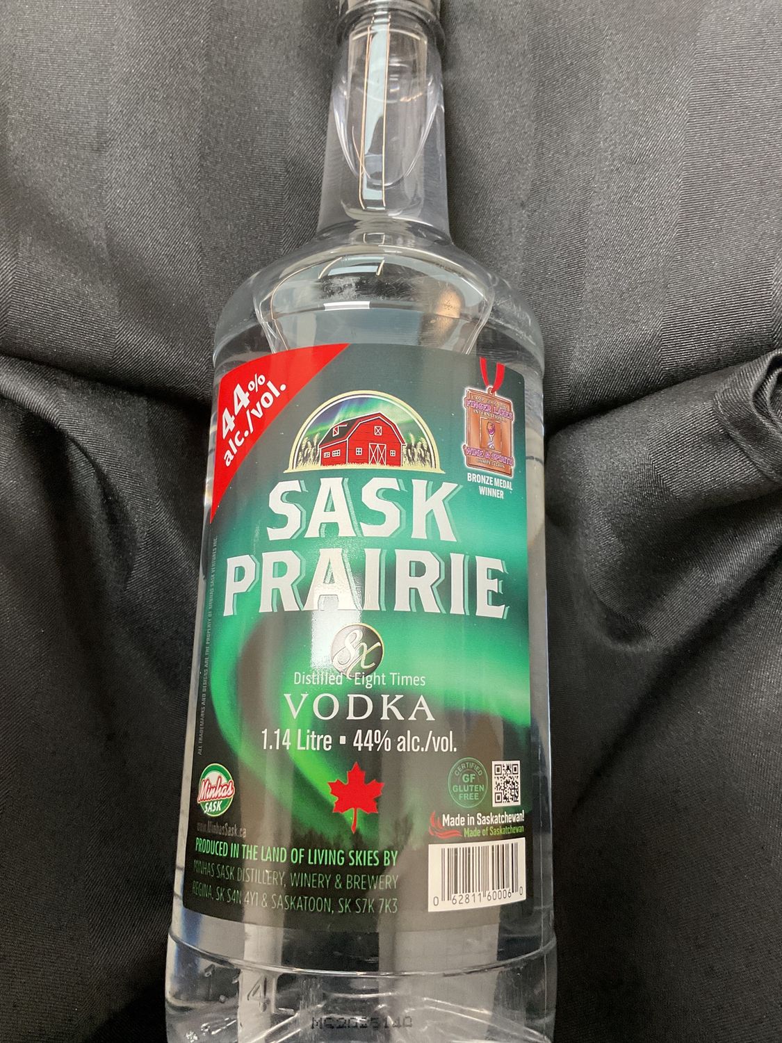 SASK PRAIRIE VODKA, Size: 1140 PET