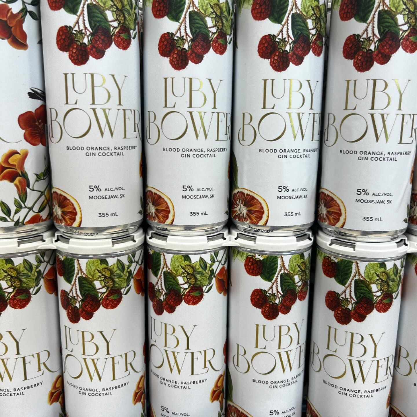 LUBY BOWER BLOOD ORANGE RASP GIN