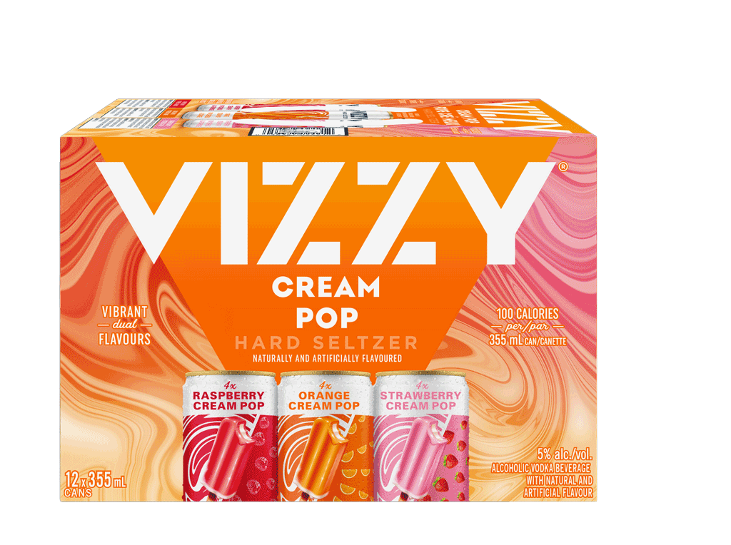 VIZZY CREAM POP VARIETY PACK, Size: 12 Cans