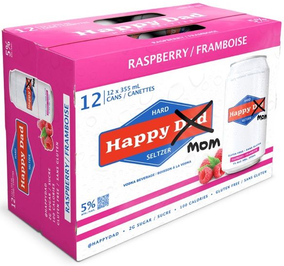 HAPPY DAD HARD SELTZER RASPBERRY