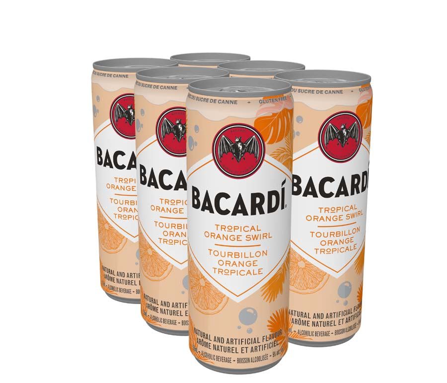 BACARDI ORANGE SWIRL, Size: 6 Cans